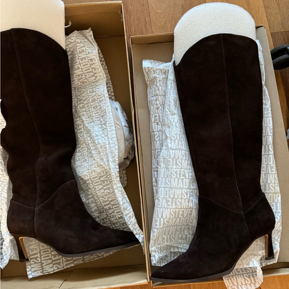 Steve Madden Brown Suede Lucid Boot size 7 1/2